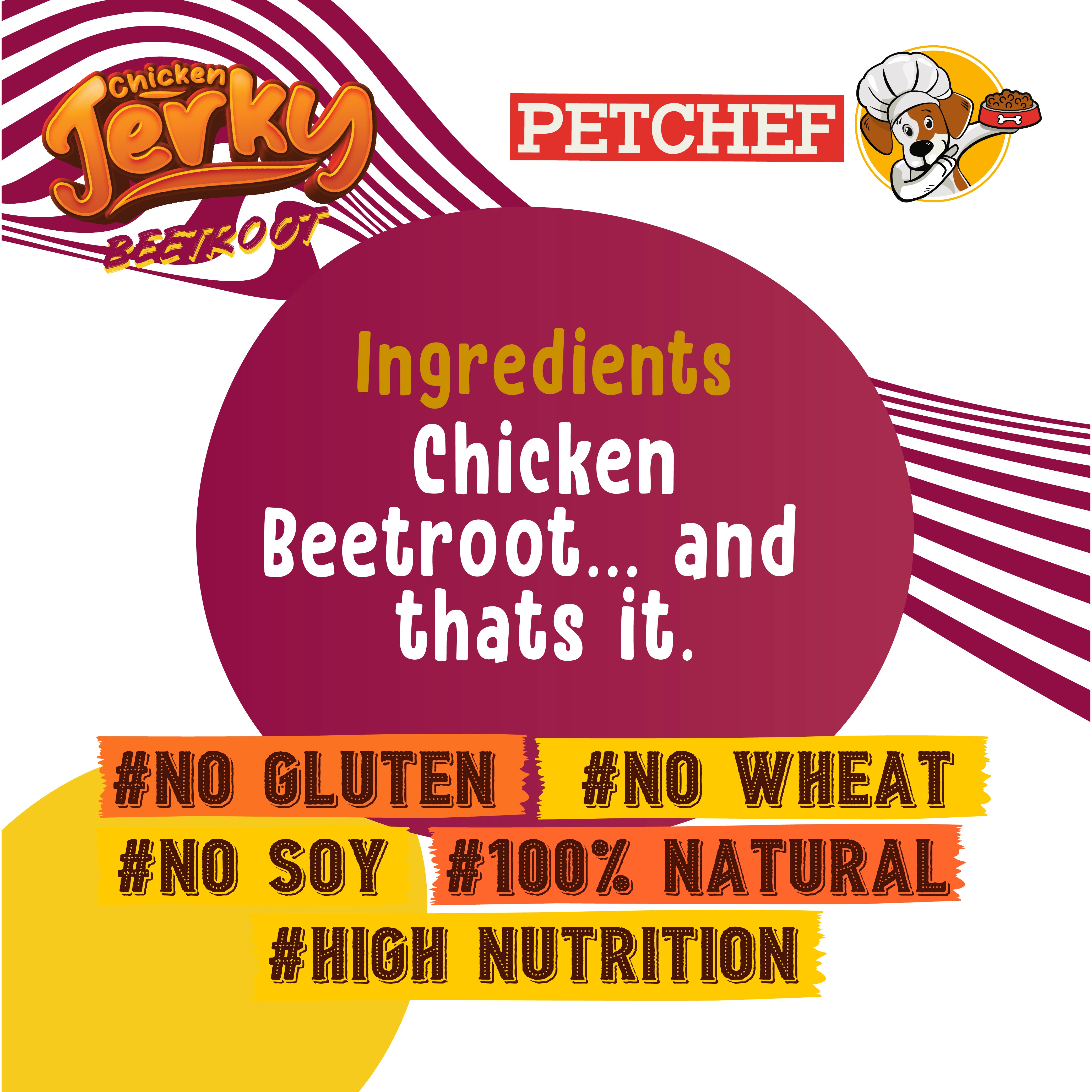 Chicken Jerky (Beetroot)